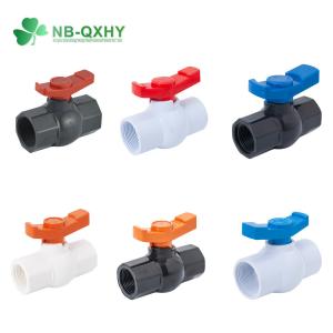 Manual Driving Mode PVC/PP/Plastic Compact Union Ball Valve for Irrigation Water