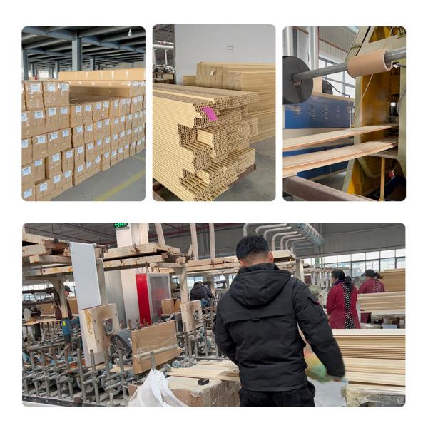 Grooved PVC Wood Plastic Composite Decking Boards 8mm