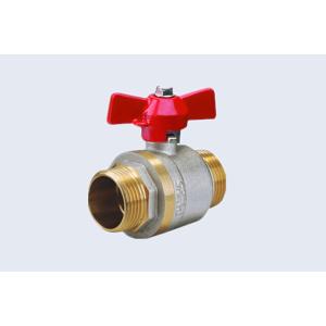 China Male X Male Brass Ball Valve 3.0Mpa Full Bore on sale