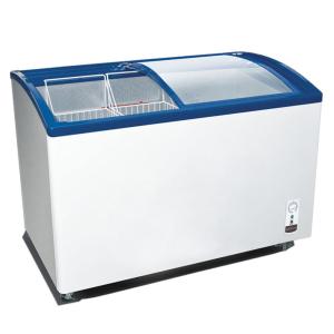 Quality Easy Moving Glass Top Deep Freezer Large Space Adjustable Multideck for sale