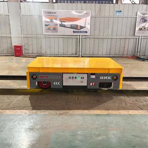 Quality Heavy Duty 6 Tons Customized Steel Pipe Battery Rail Transfer Cart for sale