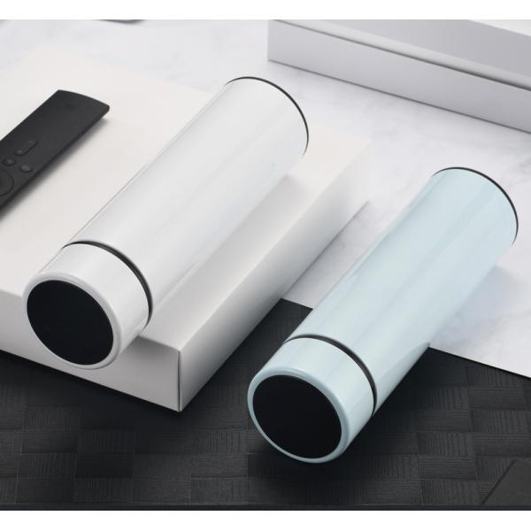 500ML Custom Smart SS304 Stainless Steel double insulated Vacuum thermo Water Bottle With LED Temperature Display