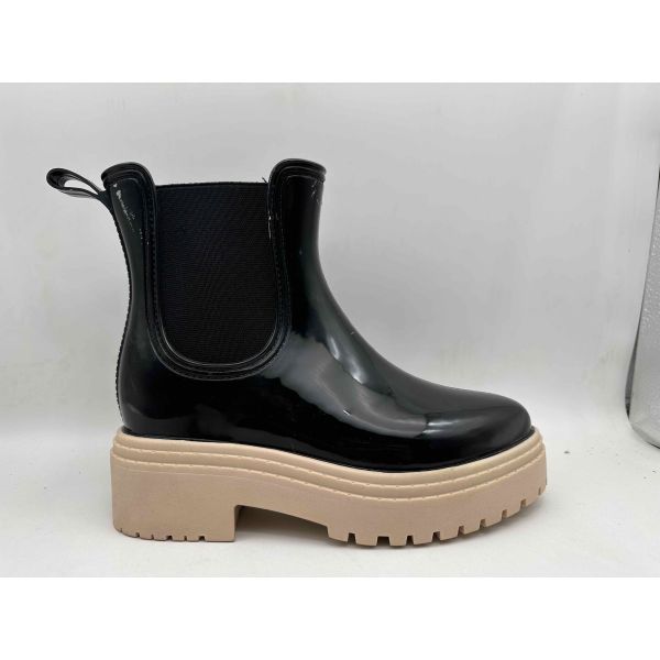 Customized Color Women's Rain Boots PVC Material Ladies Ankle Gardening Wellies