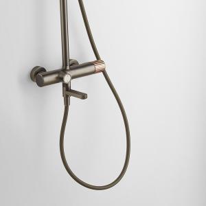 AMG13S851GG Hand Shower Mixer Set Wall Bath With Slide Bar