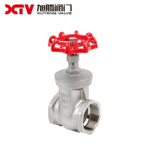 US Cast Stainless Steel Screwed End Gate Valve 200psi Precision Casting BSPT/Bsp