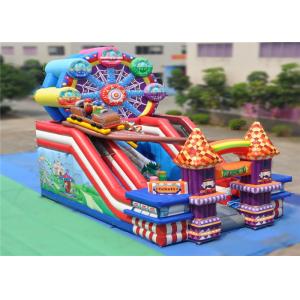 Popular Commercial Slip N Slide , Outdoor Inflatable Water Slide PVC 0.55mm