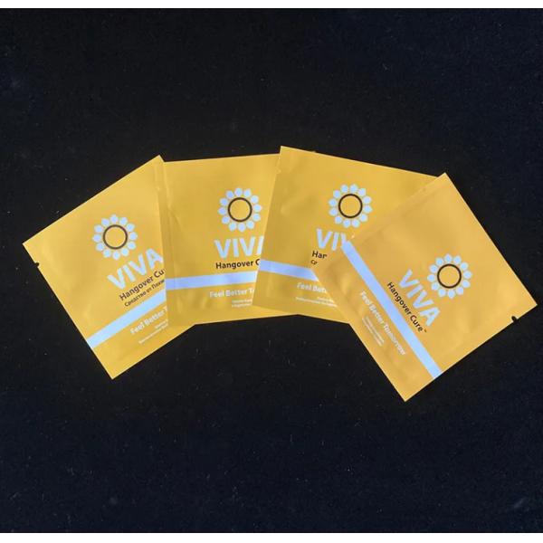 Polysmarts Recyclable 3 Side Seal Heat Seal Bag Reclosable Aluminum Foil 3 Side Seal Bag With Customized Design
