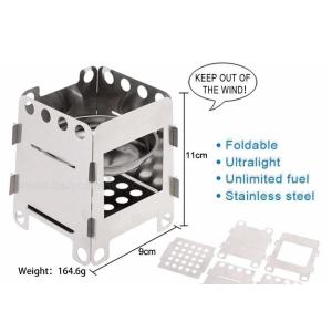 Custom Logo Titanium Tent Stove / Titanium Camp Stove 100% Recyclable Design