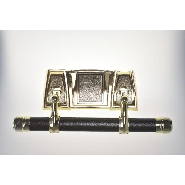 Buy Plastic Panel Casket Handle Hardware , Coffin Ornaments Gold Surface at wholesale prices