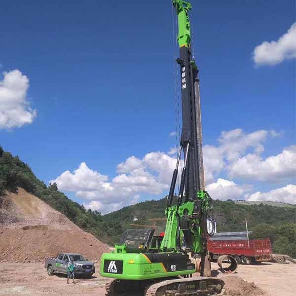Torque Hydraulic Piling Rig Machine for 2m Dia 68m Depth Borehole Drilling Tysim KR220c