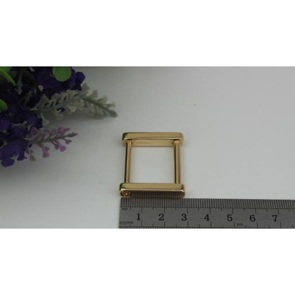 Customized zinc alloy gunmetal color 25 mm metal square ring buckle for bags