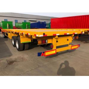 SINOTRUK Mn Steel 3 Axles Flatbed Cargo Full Trailer