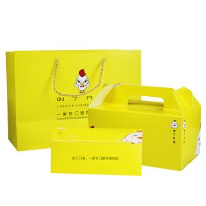 Biodegradable Cardboard Fried Chicken Boxes Burger Clamshell Food Packaging