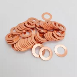 Quality Assorted Solid Copper Crush Washers Seal Flat Head Ring Washers Set for sale