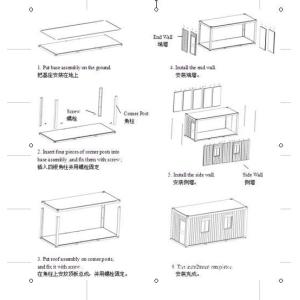 110v / 220v Living Container House , Environment Friendly Premade Container