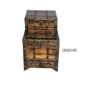 China OBM Firwood L70 Reclaimed Wood Storage Chest on sale