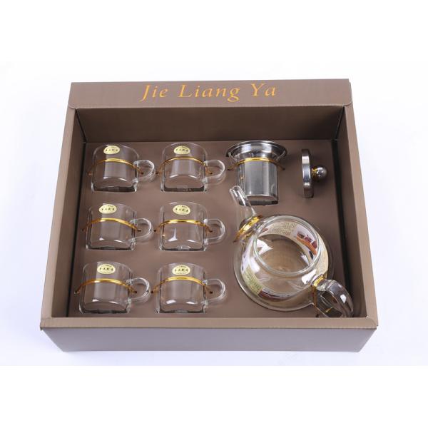 Buy Professional Loose Tea Gift Sets Borosilicate Glass Tea Infuser Teapot 500ML Kattle at wholesale prices