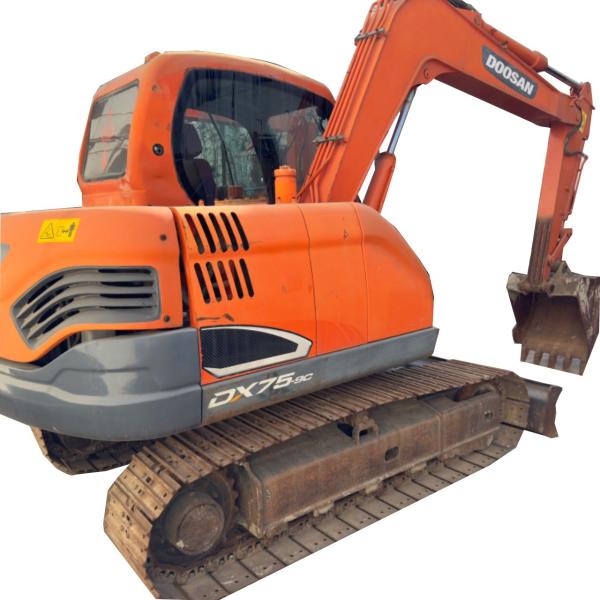 Buy Doosan DX75-9C Used Mini Excavator Excellent Condition Original Color 0-2000 Working Hours at wholesale prices