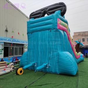 Giant 9x3m Inflatable Waterslide Customized Size Inflatable PVC Water Slide For