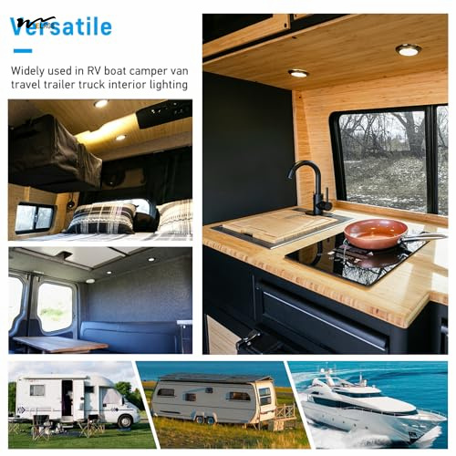 12 Volt Under Cabinet Downlight Corded Electric Power Source for Camper Van Motorhome