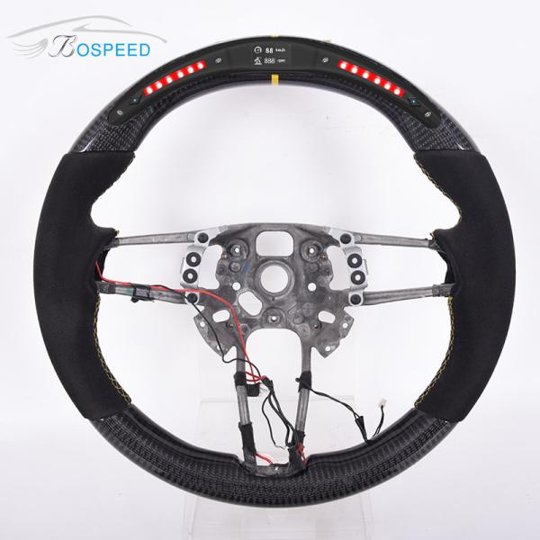 Buy Customization Alcantara Porsche Carbon Fiber Steering Wheel Plain Weave at wholesale prices