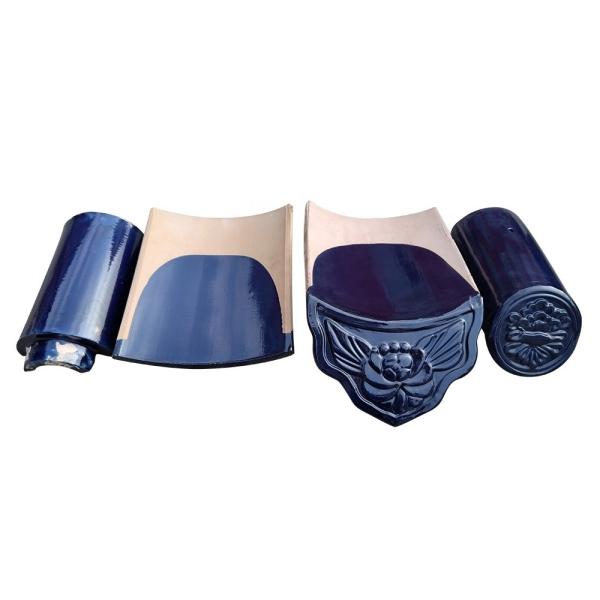 Versatile of Chinese Glazed Roof Tiles Low Water Obsorption in Parks Temples