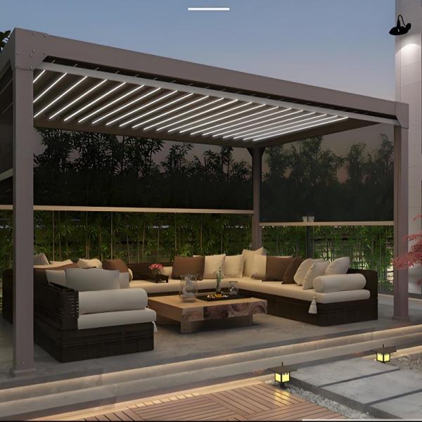 Longevity Guaranteed By Robust Construction Outdoor Aluminum Pergola With