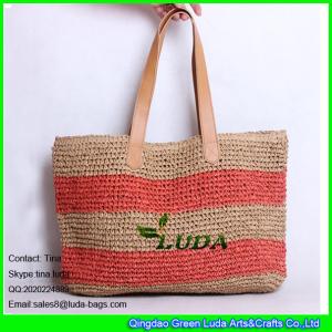 LUDA new products 2015 summer lady paper straw beach bag crochet straw women handbag