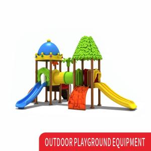 Custom Outdoor Playground Garden Playhouse Kids Swing Sets Slip N Tube Plastic