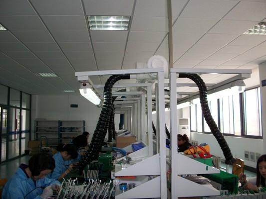 Soldering fume extractor for electronic device manufacture/ laser smoke filters