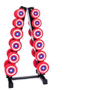 A-frame dumbbell rack stand for home gym fitness 6 tier weight rack for