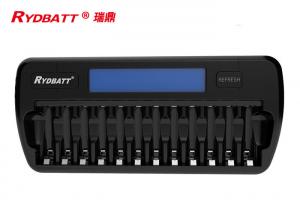 China 12 Slot Nimh Aaa Battery Charger DC 12 Volt 1.5A Suitable For 1 - 12pcs on sale