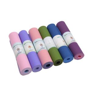 Quality 183x61cm Double Layer Yoga Mat , 15mm Tpe Material Yoga Mat for sale