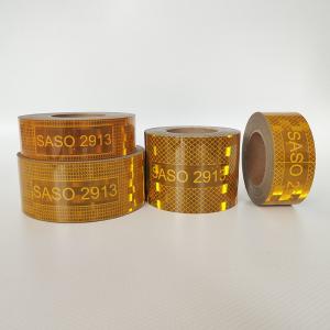 Yellow Metallized SASO 2913 Prismatic Retro Reflective Tape Sticker High