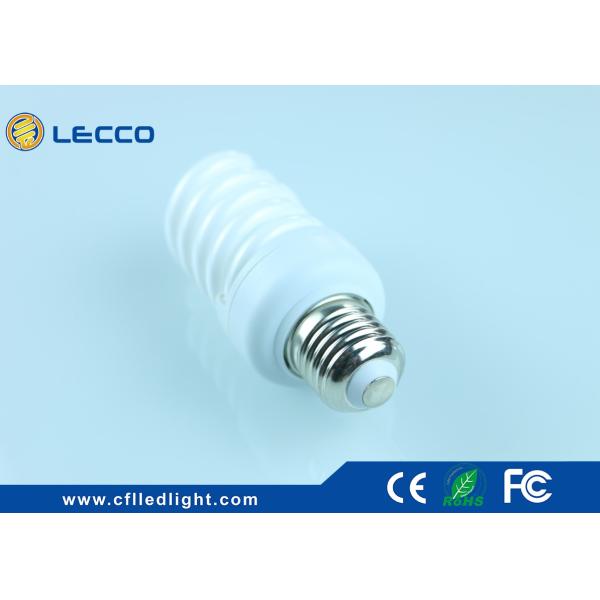 T2 Full Spiral Compact Fluorescent Lamps 15 Watt Tricolor 8000h Lifespan E27
