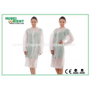 ISO13485 Comfortable 50G/M2 PP SMS Disposable Lab Coats