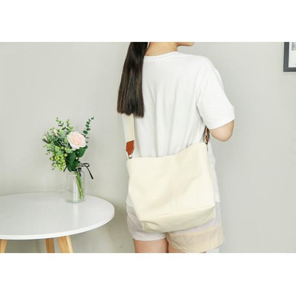 Buy Lined With Flannel Fabric Girls 16oz Canvas Messenger Bag at wholesale prices