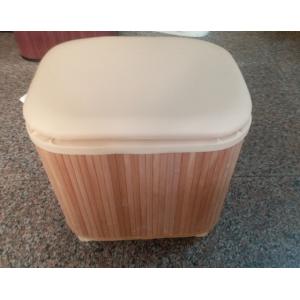 Natural Straw Household Storage Stool Grass Bamboo Woven Ottoman Box Eco