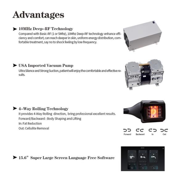 RF Body Slimming Vacuum Cavitation Body Shape Machine Weight Loss Fat Removal