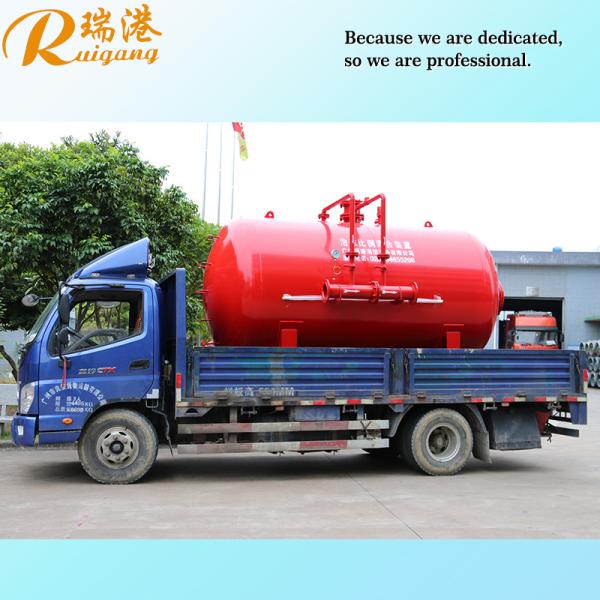 Robust Proportioning Bladder Foam Tanks In Chemical Plants Carbon Steel 1 - 18m³ Volume And PHY4 - PHY200 Proportional Mixer For Safety