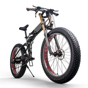 350w 48v 26 Inch Fat Tire Ebike Full Suspension 26 Inch Folding Ebike