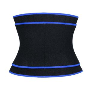NANBIN Blue Neoprene Fabric Waist Trainer Velcro Waist Cincher