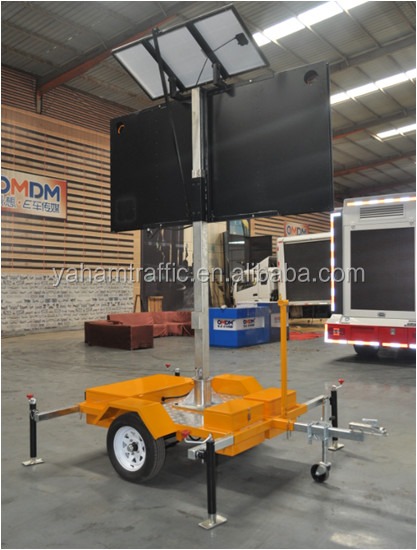 Buy SMD VMS Trailer Signs High Refresh Commercial Advertising LED Display at wholesale prices