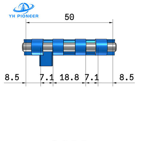 Ventilated Modular Belt with Perforated POM Surface for Pharmaceutical Conveying Needs