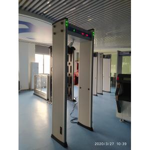 Multi Zones Body Thermal Walk Through Metal Detector Gate Safety Dot Array