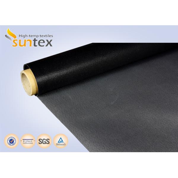 Buy Black PTFE Coated Fiberglass Fabric For Thermal Insulation System at wholesale prices