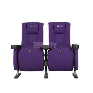 Elegant Style Full Upholstered Commercial Theater Seating With Strong Steel