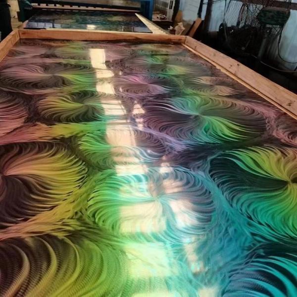 304 316 Art Pattern 3D Laser Finish Stainless Steel Decorative Sheet For Shopping Mall