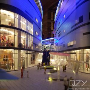 China Commercial Mockup Architectural Physical Model 1/150 Mova Plaza on sale