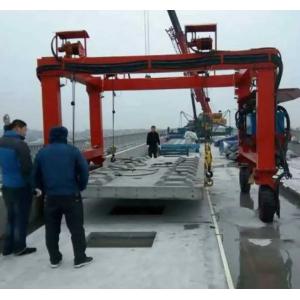 Precast Concrete Rubber Tire Cranes For Construction Stitching